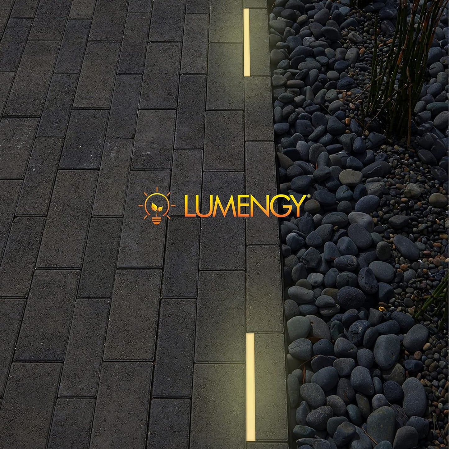 LUMENGY Paver Light Slim 0.5x12 Inch (0.55 x 11.8) Glare-Free Steel Lighting for Pavers, Brick, Walls, Driveways, Walkways & Pathways, 2700K Warm White, Waterproof, Drive-Over, Weird 12V AC/DC
