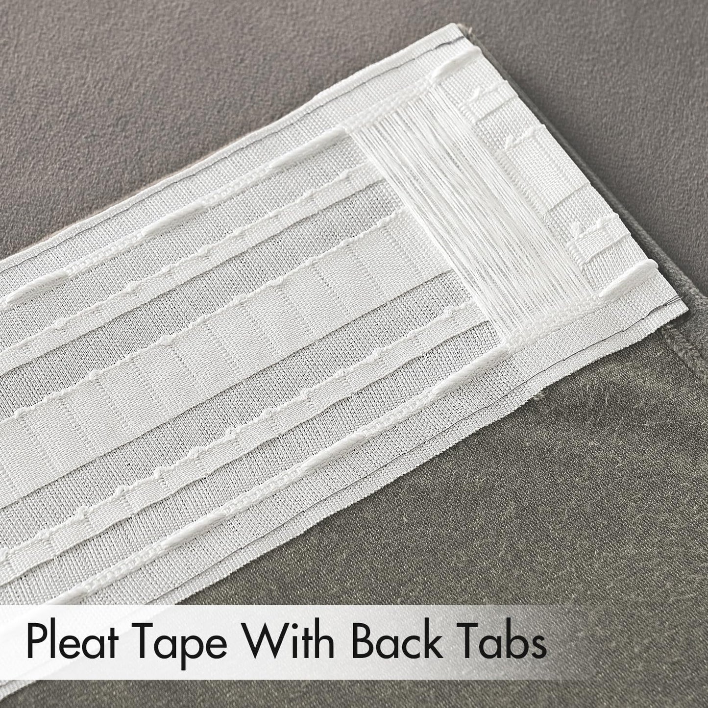 MIULEE Silver Gray Velvet Curtains 96 inches 2 Panels - Luxury Room Darkening Window Drapes for Bedroom Living Room Thermal Insulated Super Soft Blackout, Back Tab Rod Pocket Pinch Pleated, W52 x L96