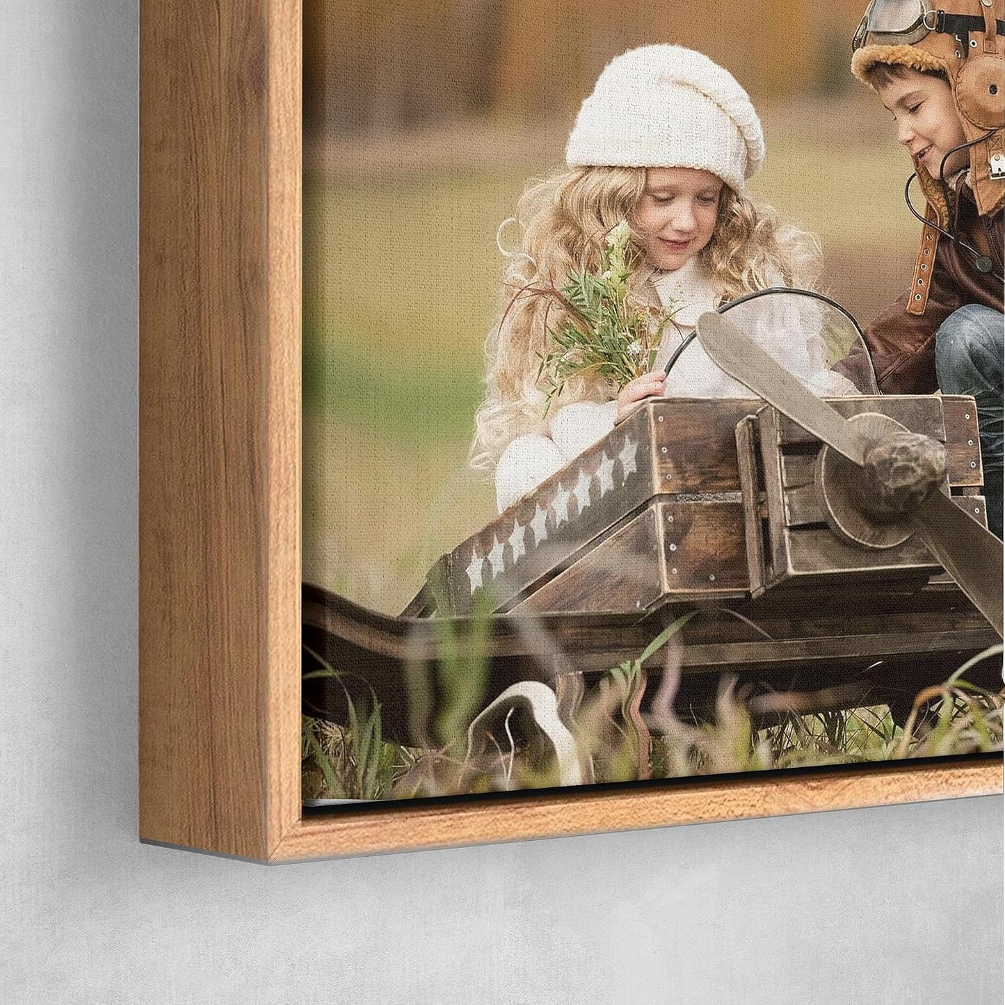 Personalized Custom Canvas Prints: Photo On Canvas (Light Brown, 12x18) Transform Your Photos into Stunning Framed Wall Art Digitally Printed Photo To Canvas Ideal for Home Decor, Gifts Keepsakes.