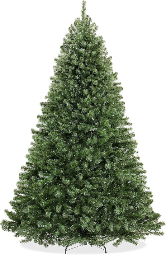 Casafield 9FT Realistic Green Spruce Artificial Holiday Christmas Tree with Sturdy Metal Stand