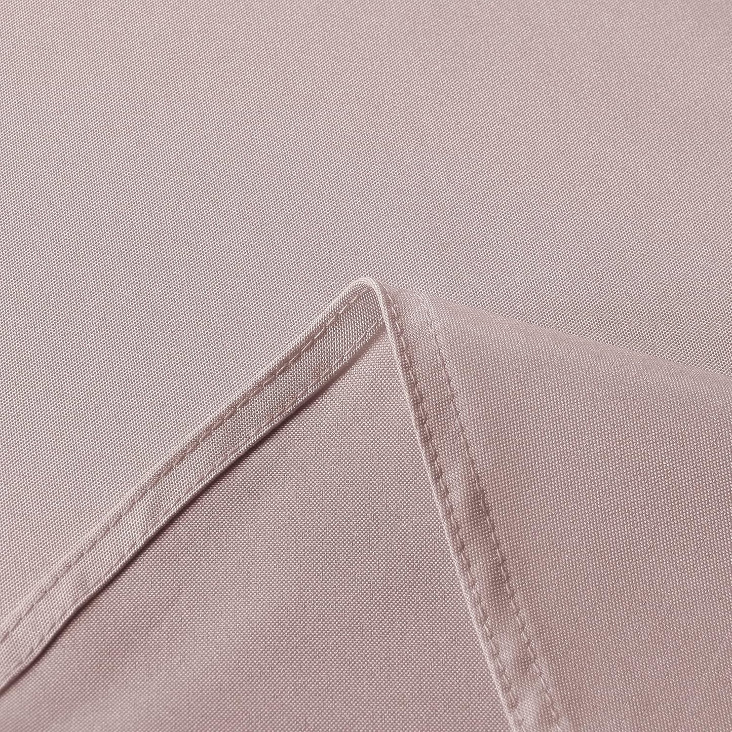 sancua Rectangle Tablecloth - 70 x 90 Inch - Stain and Wrinkle Resistant Washable Polyester Table Cloth, Decorative Fabric Table Cover for Dining Tables, Buffet Parties and Camping, Blush