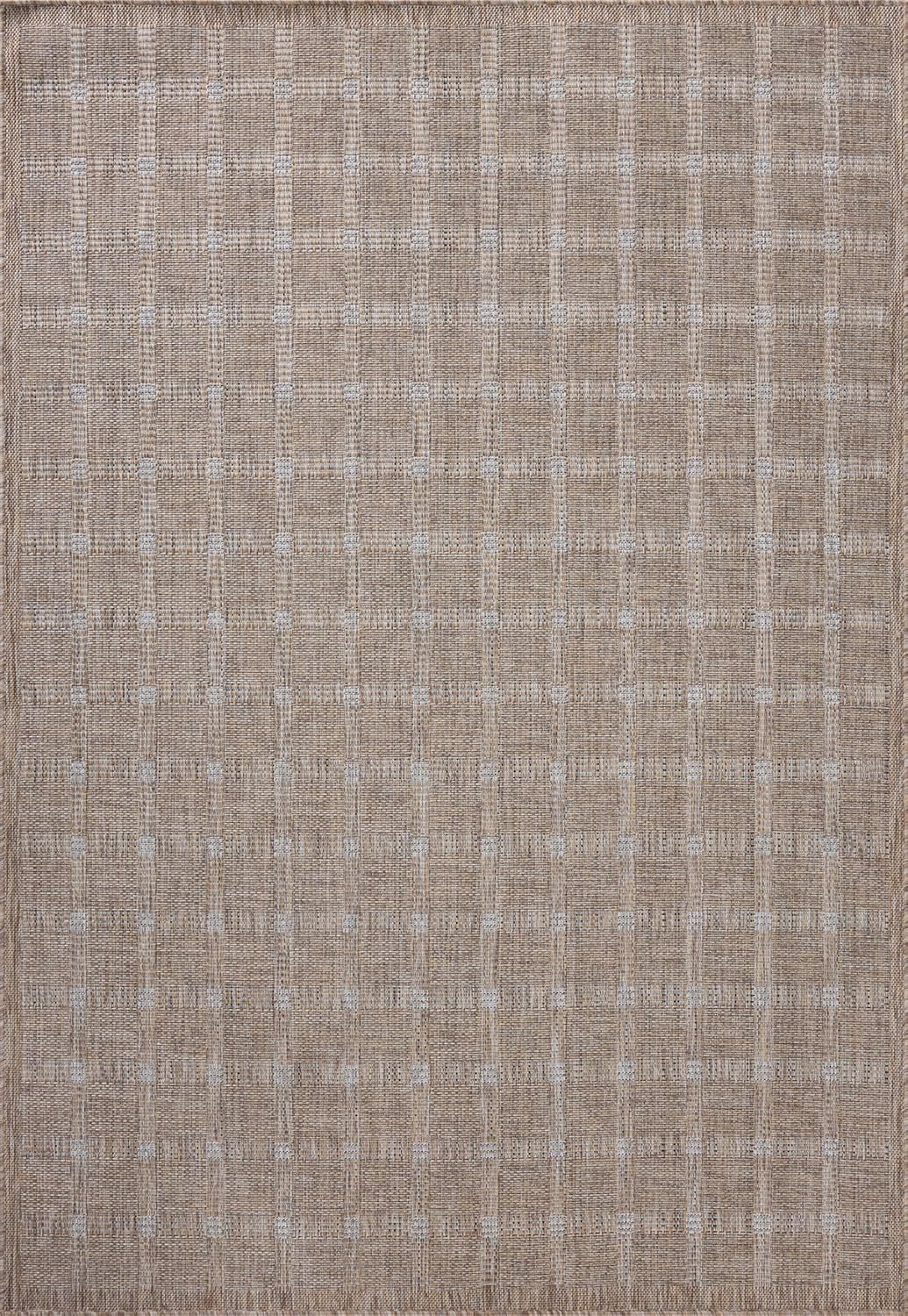 Loloi Amber Lewis Topanga Collection TOP-01 Natural/Bone 5'-3" x 7'-6" Indoor/Outdoor Area Rug