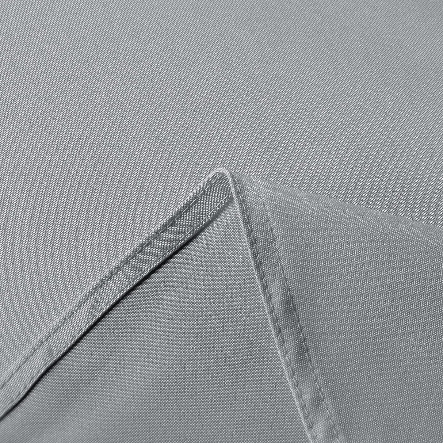 sancua Rectangle Tablecloth - 70 x 108 Inch - Stain and Wrinkle Resistant Washable Polyester Table Cloth, Decorative Fabric Table Cover for Dining Tables, Buffet Parties and Camping, Silver Grey