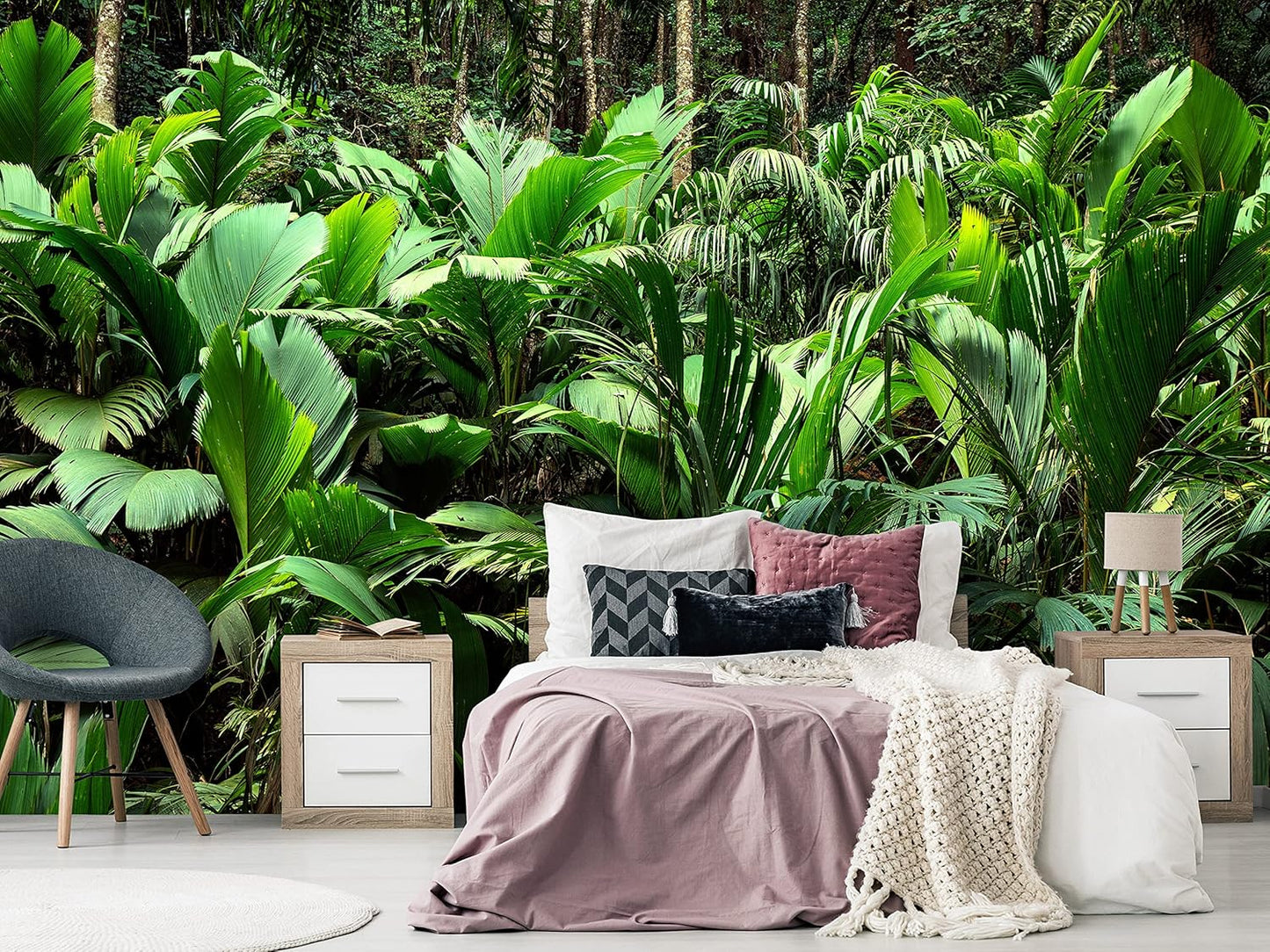 artgeist Premium Wall Mural Nature 197x138 in - Non-Woven Wallpaper Fleece Wall Decor Photo Print Picture Image Design Botanical Plants Jungle Leaves b-B-0594-a-a